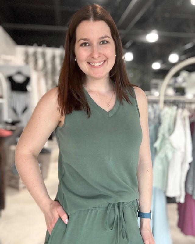 Womens sleeveless tops in sizes XS-3X | Reverie Boutique & Co